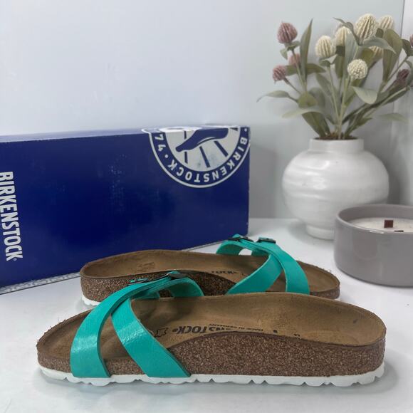 Birkenstock Almere II Burko Flor Sandals Graceful Emerald Women's 4/EU 35 - Picture 7 of 10